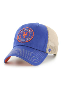 47 New York Mets Garland Mesh Clean Up Adjustable Hat - Blue