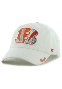 47 Cincinnati Bengals White Sparkle Clean Up Womens Adjustable Hat