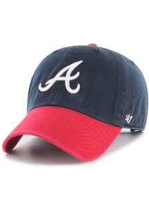 47 Atlanta Braves Clean Up Adjustable Hat - Navy Blue