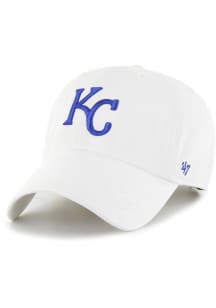 47 Kansas City Royals Clean Up Adjustable Hat - White