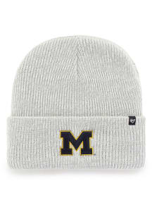 47 Michigan Wolverines Grey Brain Freeze Mens Knit Hat