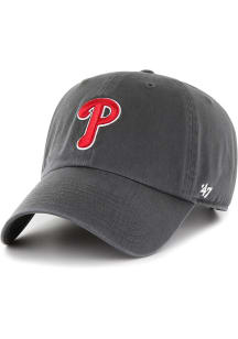47 Philadelphia Phillies Clean Up Adjustable Hat - Charcoal