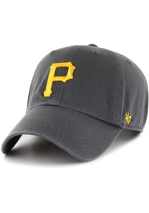 47 Pittsburgh Pirates Clean Up Adjustable Hat - Charcoal