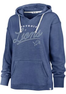 47 Detroit Lions Womens Blue Kennedy Hooded Sweatshirt