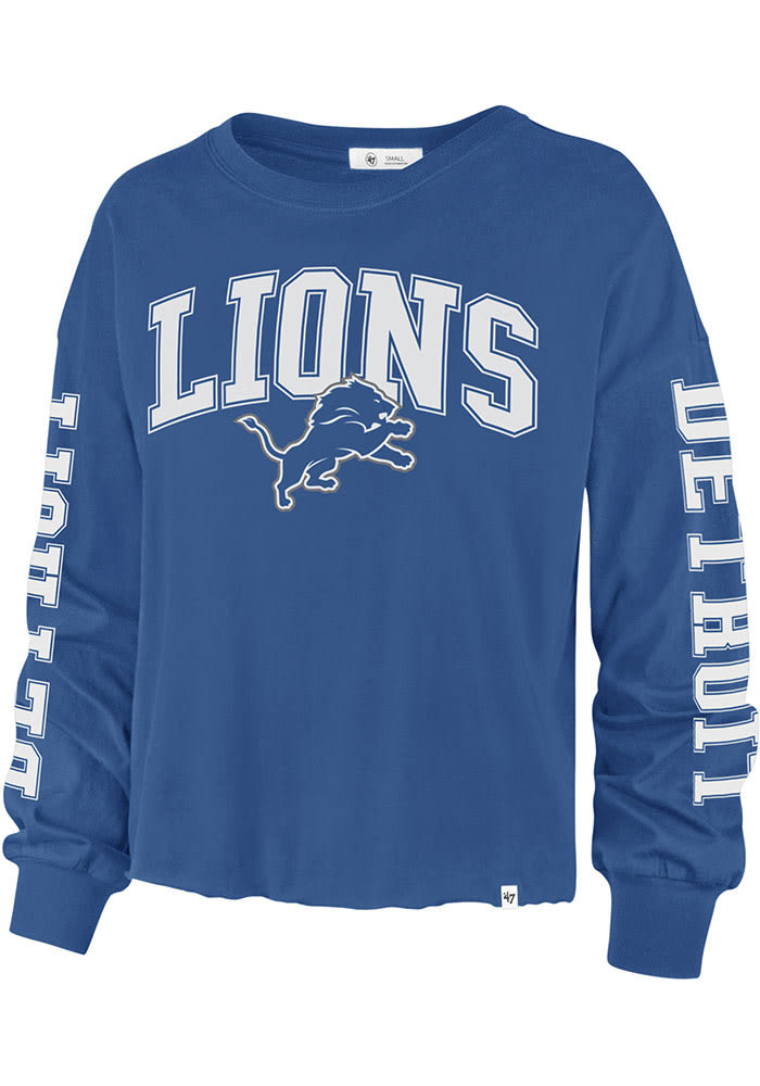 47 Detroit Lions Womens Blue Parkway Long Sleeve Ls Tee 0401