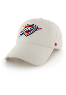 47 Oklahoma City Thunder Clean Up Adjustable Hat - White