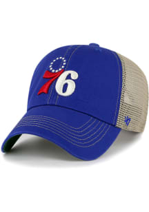 47 Philadelphia 76ers Trawler Clean Up Adjustable Hat - Blue