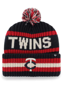 47 Minnesota Twins Navy Blue Bering Cuff Mens Knit Hat
