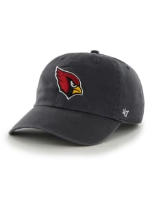 47 Arizona Cardinals Clean Up Adjustable Hat - Charcoal