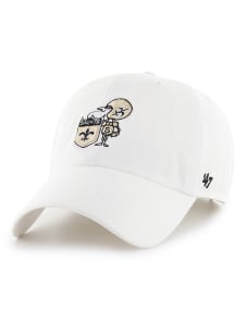 47 New Orleans Saints Clean Up Adjustable Hat - White
