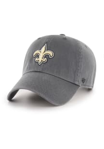 47 New Orleans Saints Clean Up Adjustable Hat - Charcoal