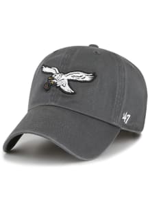 47 Philadelphia Eagles Clean Up Adjustable Hat - Charcoal