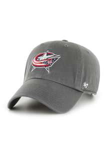 47 Columbus Blue Jackets Clean Up Adjustable Hat - Charcoal