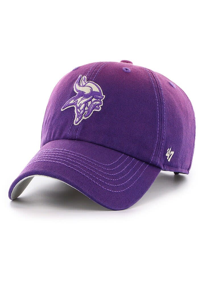 47 Minnesota Vikings PURPLE Dusted Clean Up Adjustable Hat - 48015870