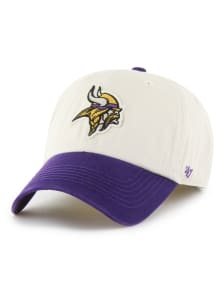 47 Minnesota Vikings Mens Ivory Clubhouse Franchise Fitted Hat