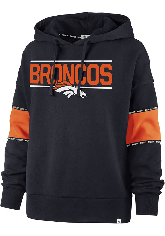 Youth Gray Denver Broncos Current Logo Pullover Hoodie