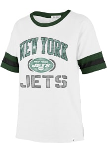 47 New York Jets Womens White Game Play Short Sleeve T-Shirt