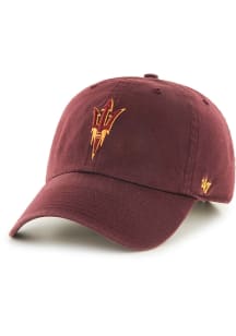 47 Arizona State Sun Devils Clean Up Adjustable Hat - Maroon