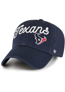 47 Houston Texans Navy Blue Millie Clean Up Womens Adjustable Hat