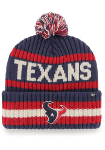 47 Houston Texans Navy Blue Bering Cuff Mens Knit Hat