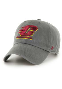 47 Central Michigan Chippewas Clean Up Adjustable Hat - Charcoal