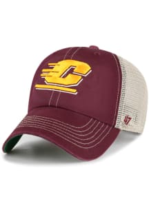 47 Central Michigan Chippewas Trawler Clean Up Adjustable Hat - Maroon