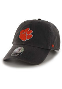 47 Clemson Tigers Clean Up Adjustable Hat - Charcoal