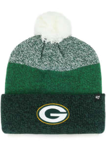 47 Green Bay Packers Green Dark Freeze Cuff Mens Knit Hat