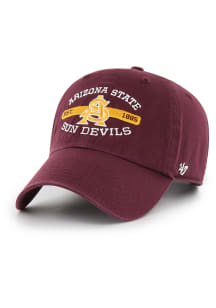 47 Arizona State Sun Devils Hugo Clean Up Adjustable Hat - Maroon