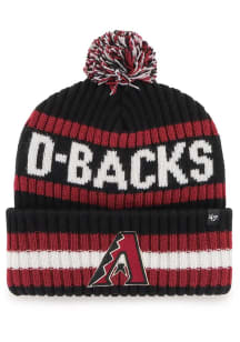 47 Arizona Diamondbacks Black Bering Cuff Design Mens Knit Hat