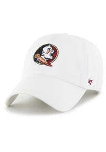 47 Florida State Seminoles Clean Up Adjustable Hat - White