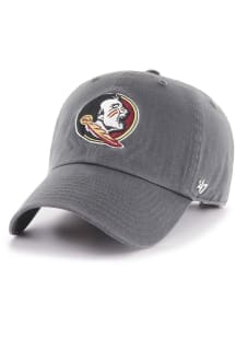 47 Florida State Seminoles Clean Up Adjustable Hat - Charcoal