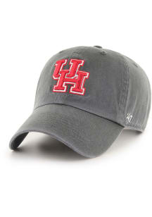 47 Houston Cougars Clean Up Adjustable Hat - Charcoal