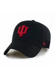 47 Black Indiana Hoosiers Clean Up Adjustable Hat