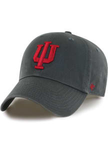 47 Charcoal Indiana Hoosiers Clean Up Adjustable Hat