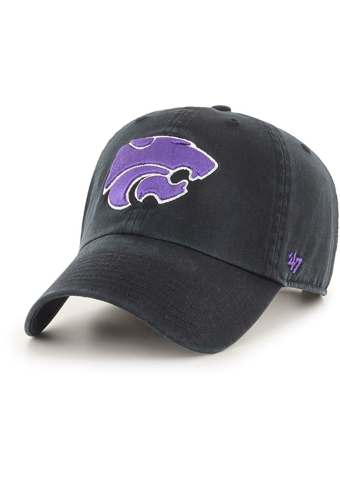 47 K-State Wildcats Clean Up Adjustable Hat - Black