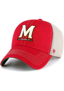 47 Maryland Terrapins Trawler Clean Up Adjustable Hat - Red