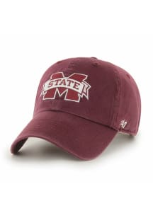 47 Mississippi State Bulldogs Clean Up Adjustable Hat - Maroon