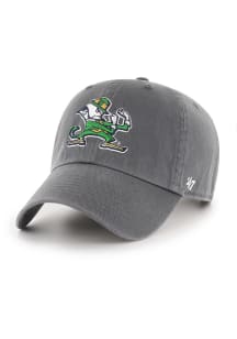 47 Notre Dame Fighting Irish Clean Up Adjustable Hat - Charcoal
