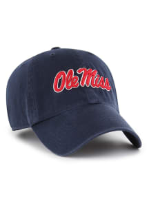 47 Ole Miss Rebels Clean Up Adjustable Hat - Navy Blue