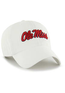 47 Ole Miss Rebels Clean Up Adjustable Hat - White