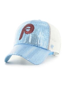 47 Philadelphia Phillies Light Blue Coop Dazzle Mesh Womens Adjustable Hat