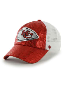 47 Kansas City Chiefs Red Dazzle Mesh Womens Adjustable Hat