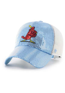 47 St Louis Cardinals Light Blue Dazzle Mesh Womens Adjustable Hat