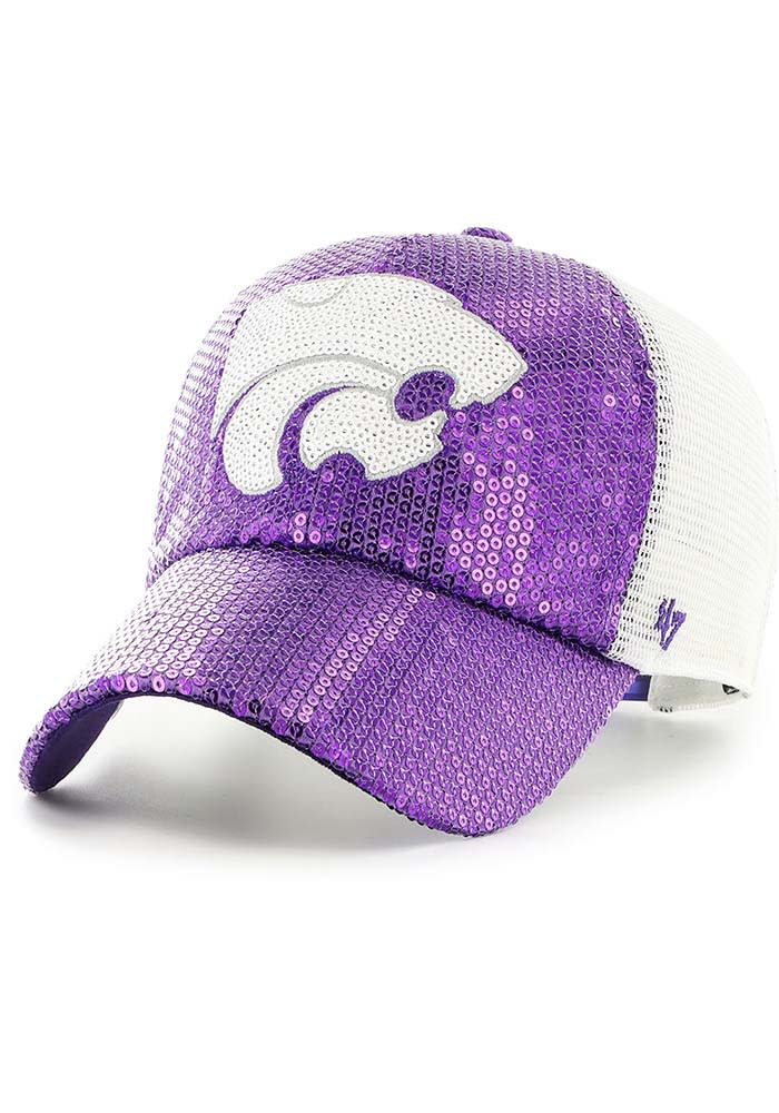 47 K-State Wildcats Purple Dazzle Mesh Womens Adjustable Hat