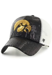 Iowa Hawkeyes 47 Dazzle Mesh Womens Adjustable Hat - Black