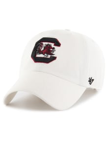 47 South Carolina Gamecocks Clean Up Adjustable Hat - White