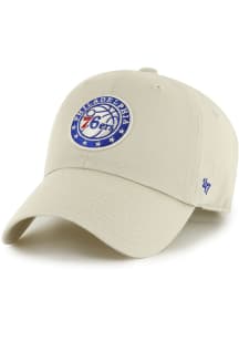 47 Philadelphia 76ers Clean Up Adjustable Hat - Natural