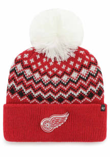 47 Detroit Red Wings Red Elsa Cuff Womens Knit Hat
