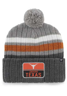 47 Texas Longhorns Grey Stack Cuff Knit Mens Knit Hat